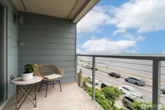 A private balcony to soak up beautiful Alki Beach