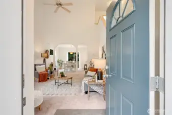 Step inside to a bright and welcoming living space.