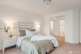 Enjoy plush new carpet throughout the house.