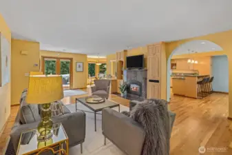 Warm and inviting living room