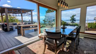 Dining space inside, outside or both!