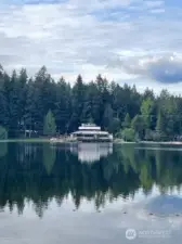 Make sure you stop at the Riviera Restaurant with its amazing view of Lake Josephine.