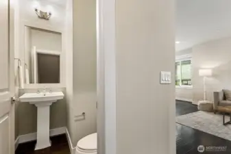 1/2 bath on 2nd floor