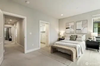 Primary suite also  features canned lights, which are not standard in primary bedrooms, yet very sought after and convenient!