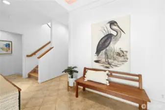 Large Foyer leads to the Kitchen and Great Room