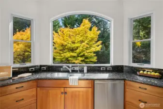 Granite Countertops, Stainless Steel Appliances & Built-In Refrigerator.