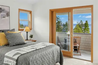 Second Level Primary features a balcony with a View of the Puget Sound & the Cascades