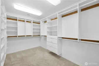 Second Floor Primary Walk-in Closet