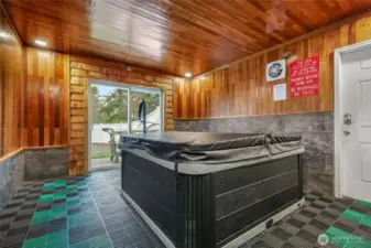 Community hot tub in club house