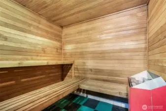 Sauna in club house