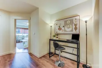 Great office or work station in-between oversize bedrooms