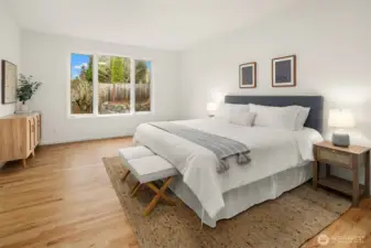 main floor primary suite