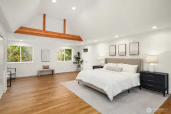 upstairs secondary primary suite option