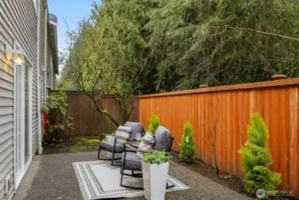 Relax or dine el fresco on your private patio