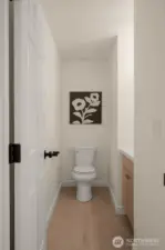 Half bath located on the main level for added convenience