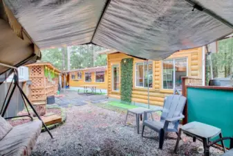 So many seating spots - ready for a campfire and a good time!