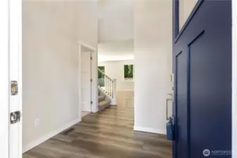 Crisp and clean front door with Kwikset SmartCode Keyless entry (or Key)