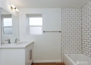 Photos of Unit B before tenant moved in