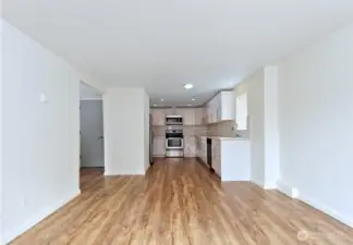 Photos of Unit B before tenant moved in