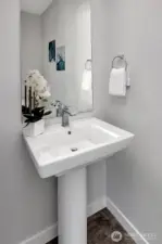 Half bath on main level (photos of lot34, same floorplan)
