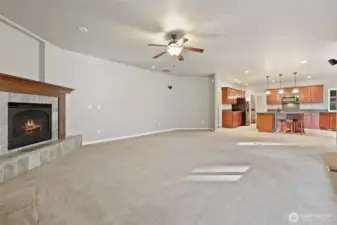 TV room off the kitchen