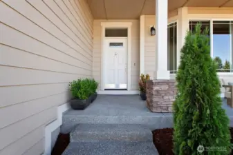 Welcoming front porch,  virtually staged, Picture for illustration only, similar home, not actual.