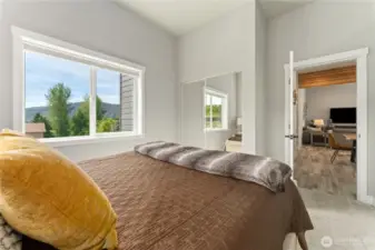 View 2 of the upper level Guest Bedroom.