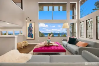 This architectural gem features thoughtfully placed windows throughout, bathing every room in natural light.