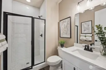 Main floor bathroom - photo of actual home
