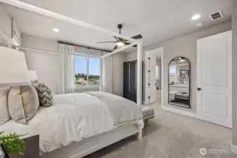 Primary bedroom - photo of actual home