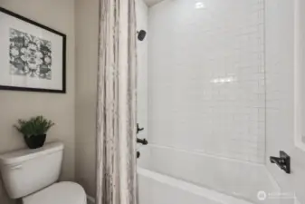 Secondary bathroom - photo of actual home