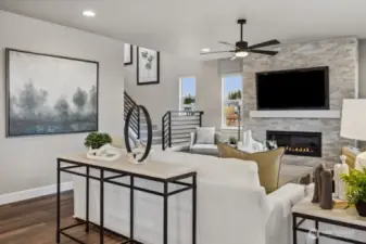 Great room - photo of actual home