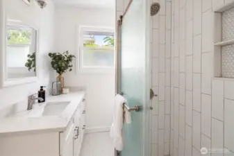 Brand new main floor bathroom.