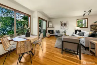 Enter into the wide & spacious living space.