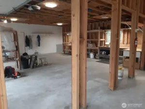 Ample built-in shelves will be left for the new owner—perfect for storage or display