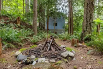 fire pit back to house