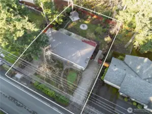 Arial view of property