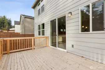 Your own private deck. Photos are for representational purposes only. Colors and finishes may vary.