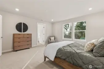 Primary with spa like en-suite. Photos are for representational purposes only. Colors and finishes may vary.