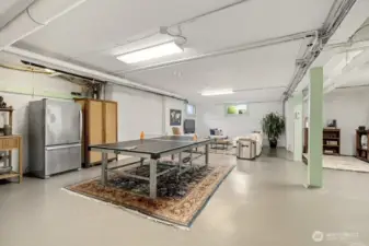 Downstairs you will find the utility space - and the fun space too!