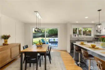 Dining room connects to this glorious outdoor space