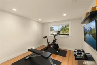 Third Bedroom now serves as a Gym