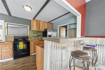 bonus room view into kitchen