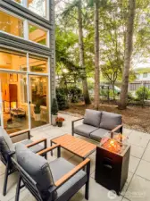 Gated Entertainment Patio off Living Room