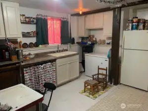 The garage has been redesigned into an ADU.