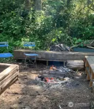 The firepit area is perfect for gathering!