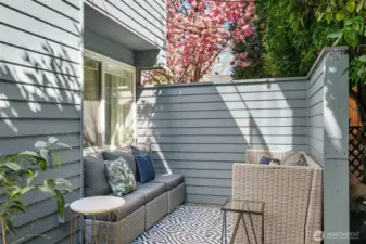 Enjoy your own private patio.
