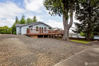 Backside of house.
