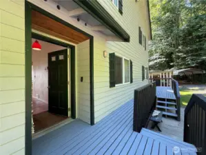 Front Entry from Wrap-around Deck.