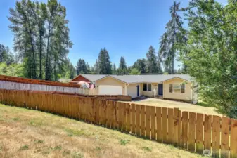 Quiet street with home nicely set back. Fabulous 3-bedroom rambler   .